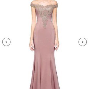 New Elegant Off the Shoulder Mermaid Evening Prom Dress